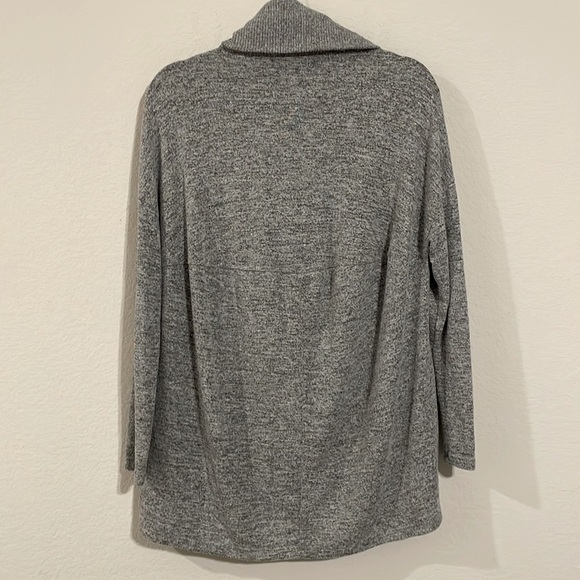 Z Supply Women Sweater XS Grey Cowl Neck Longline Classic Contemporary Preppy - Picture 5 of 14